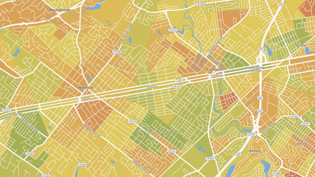 Garwood, NJ Map of Murder Rates