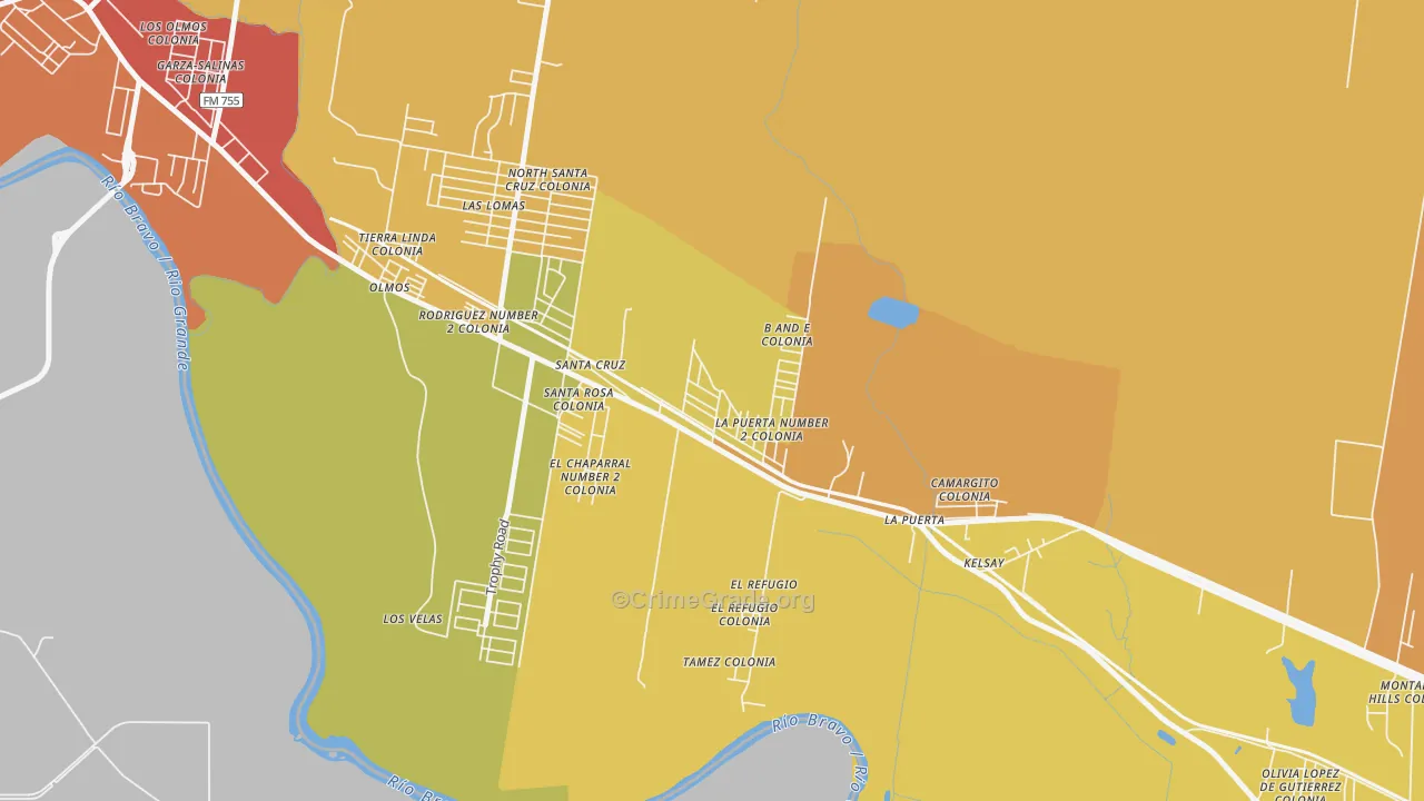 Garza-Salinas II, TX Map of Murder Rates