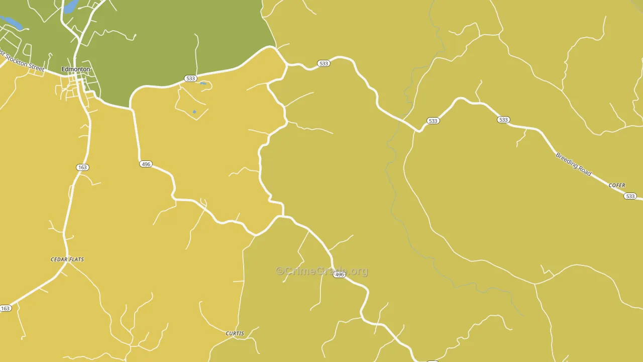 Gascon, KY Map of Murder Rates