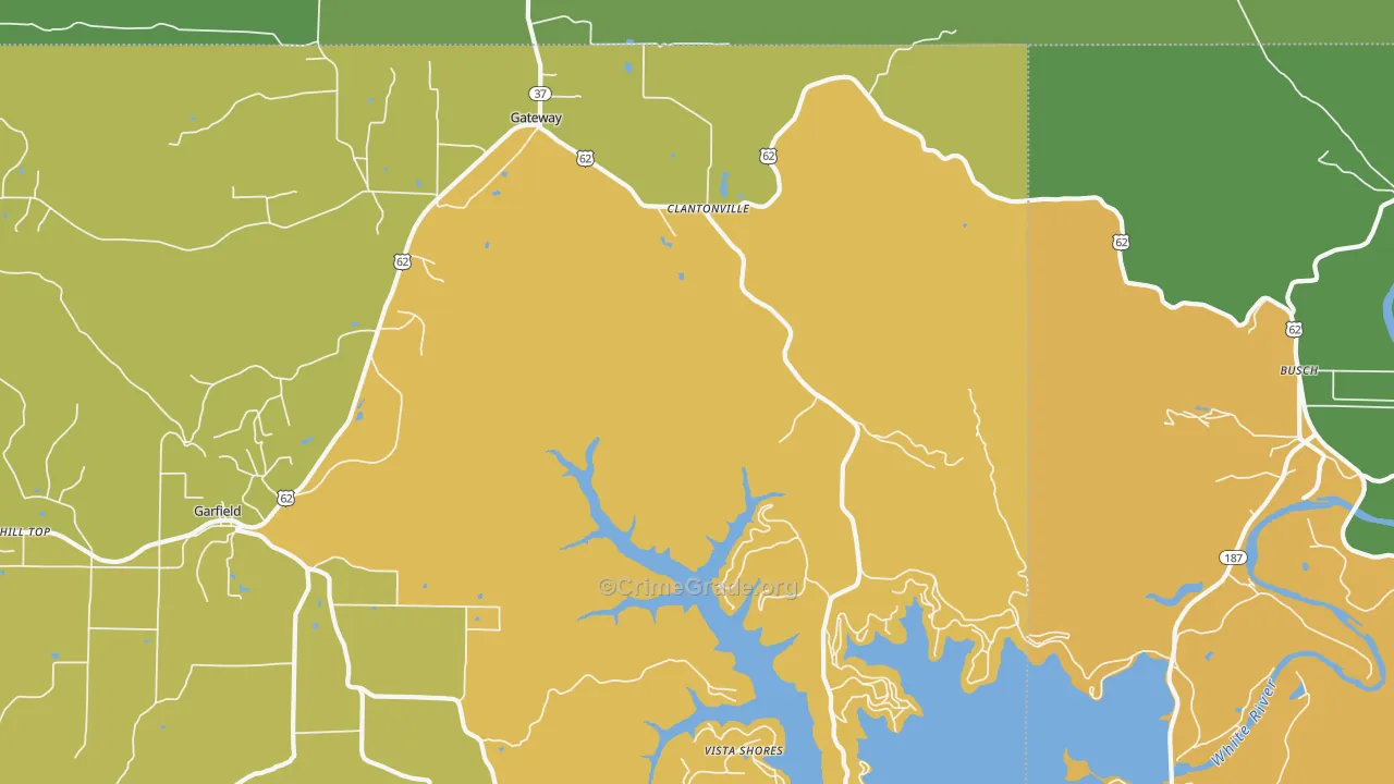 Gateway, AR Map of Murder Rates