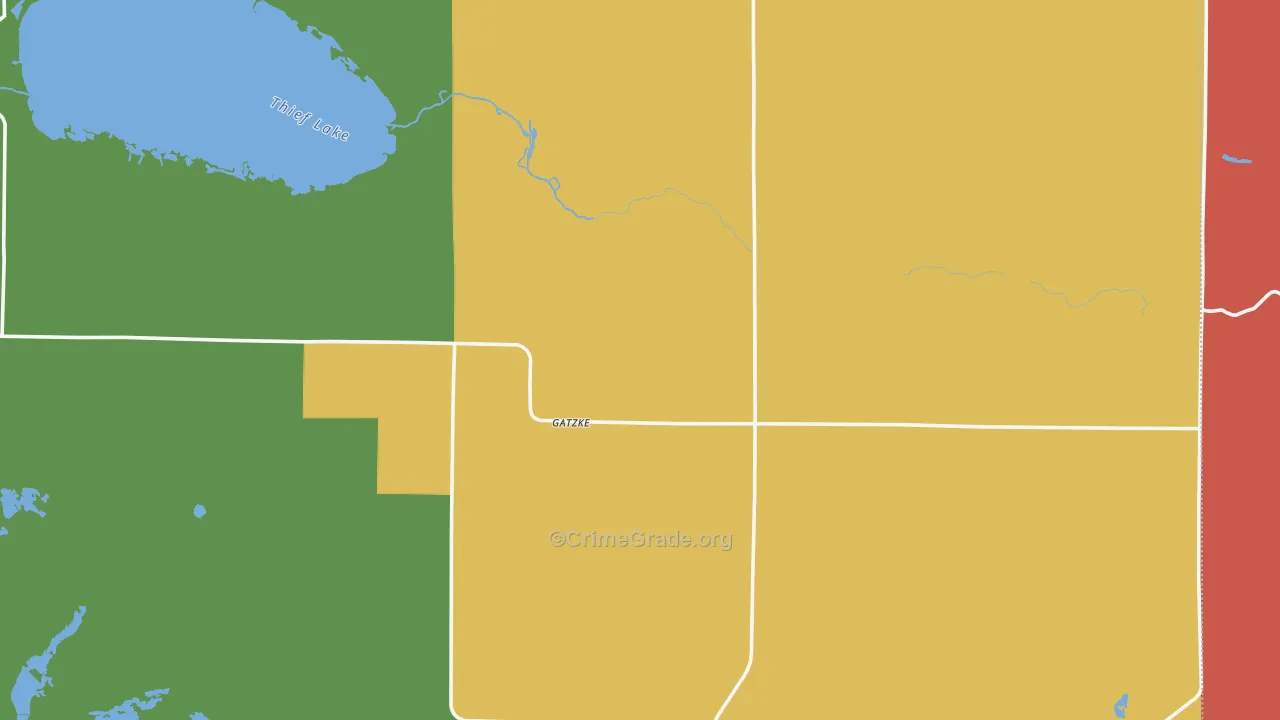 Gatzke, MN Map of Murder Rates