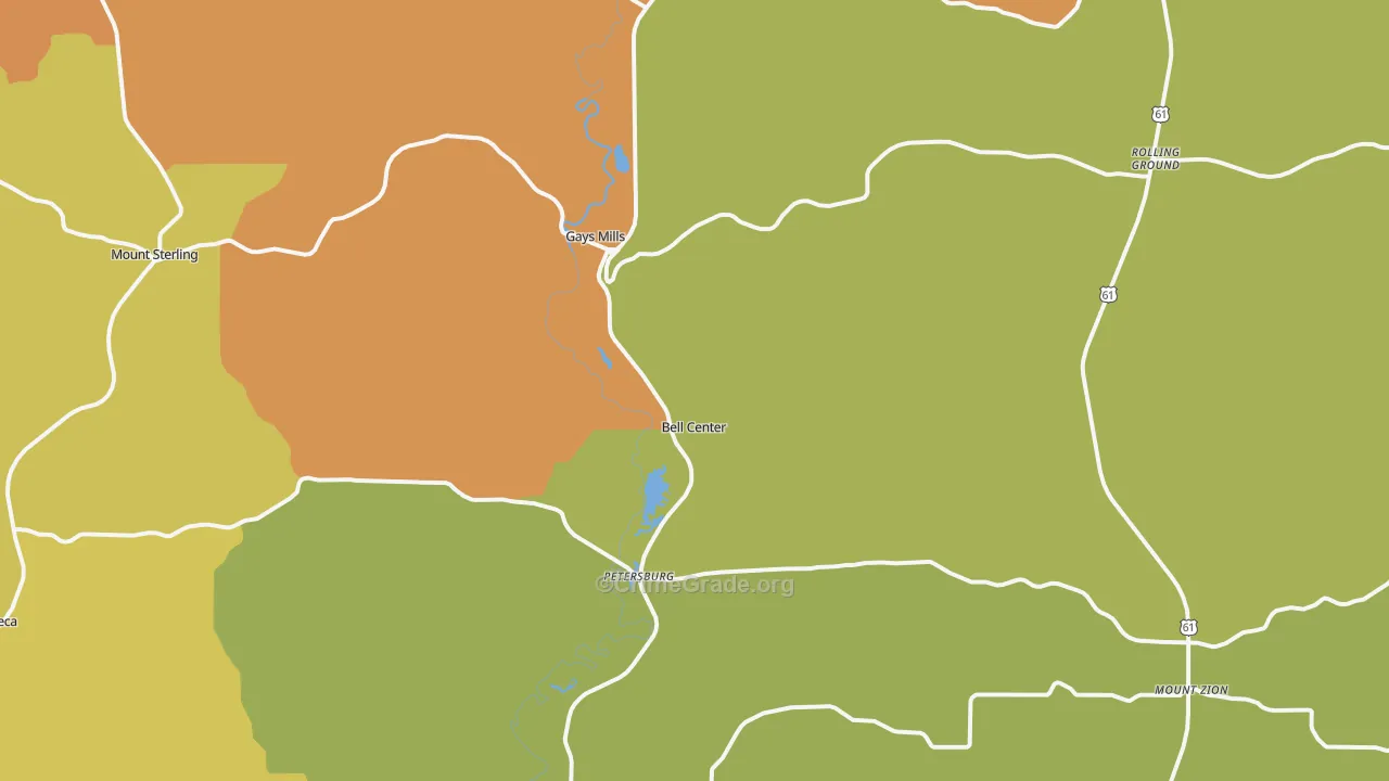 Gays Mills, WI Map of Murder Rates