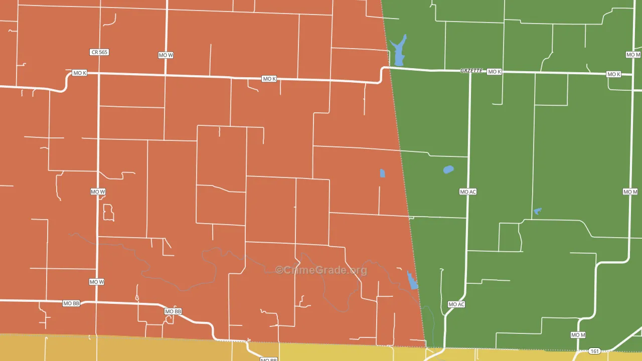 Gazette, MO Map of Murder Rates