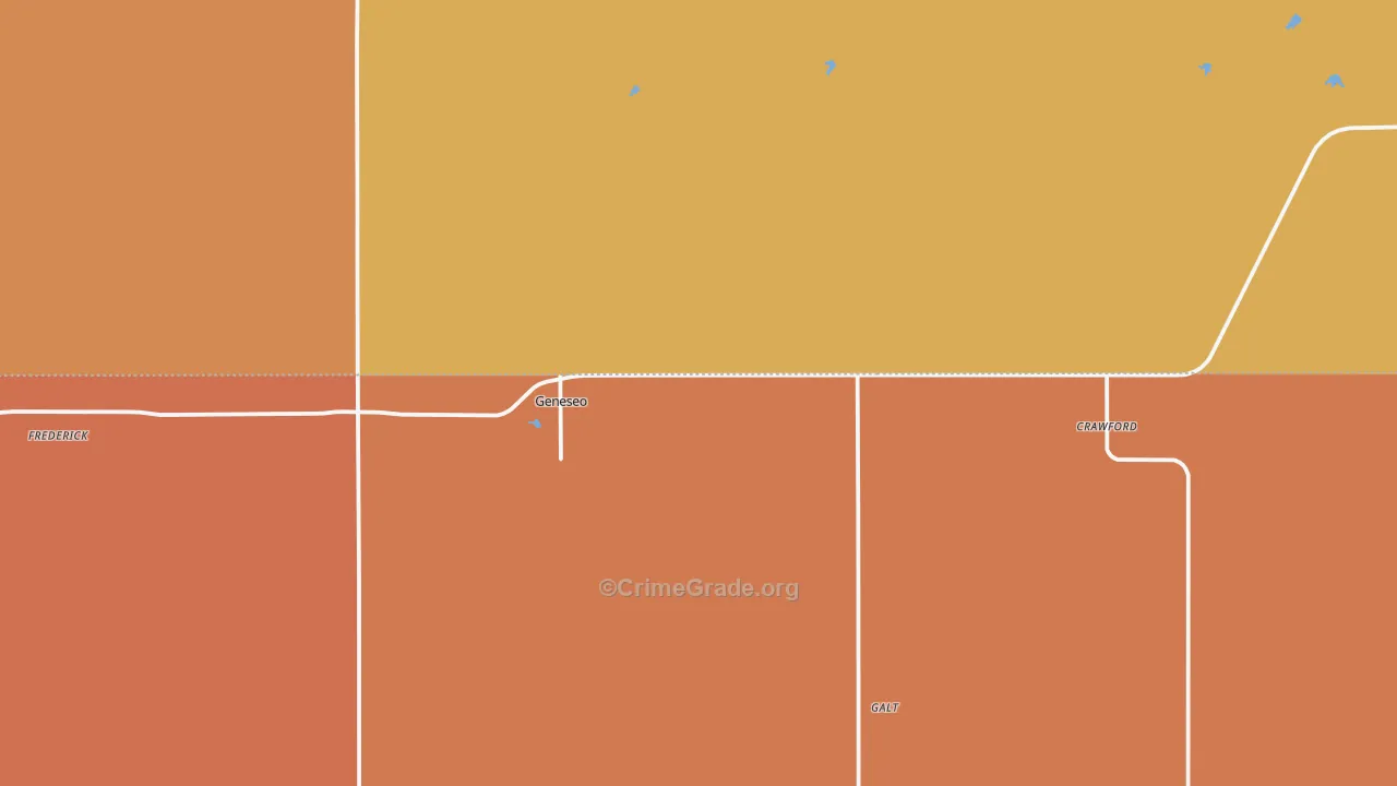 Geneseo, KS Map of Murder Rates
