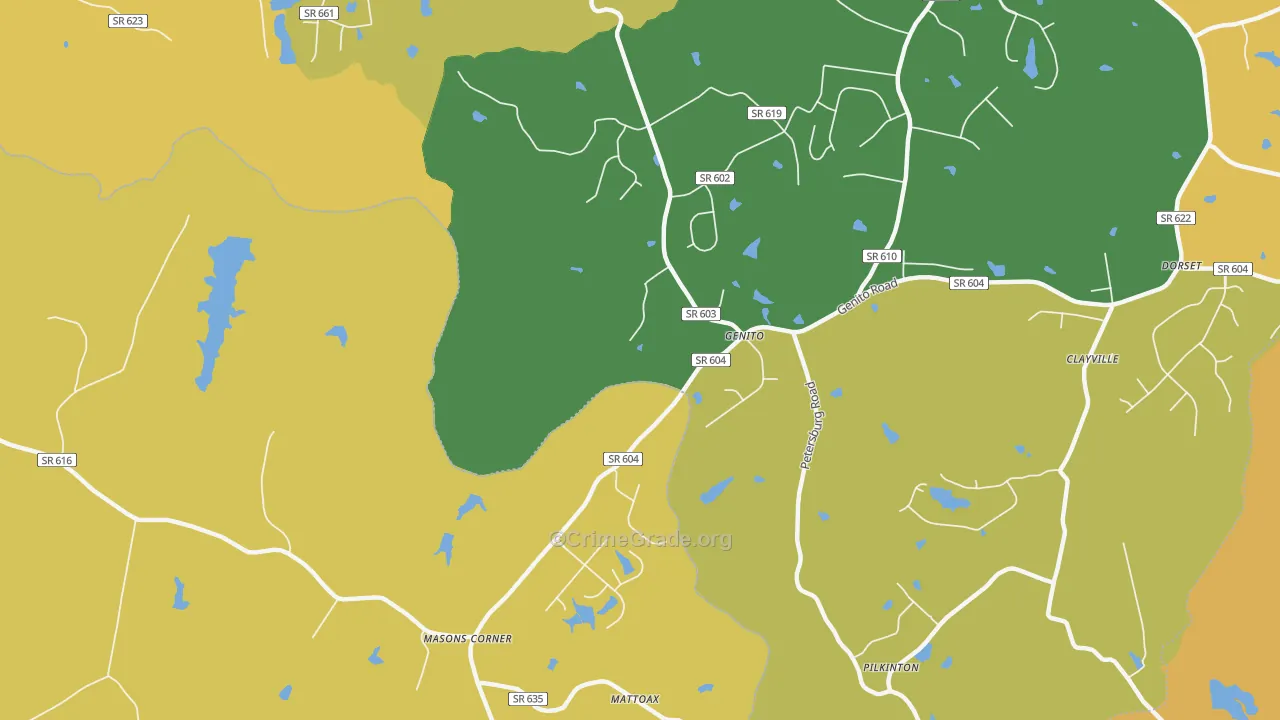 Genito, VA Map of Murder Rates
