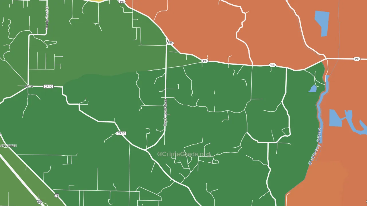 Genoa, AR Map of Murder Rates