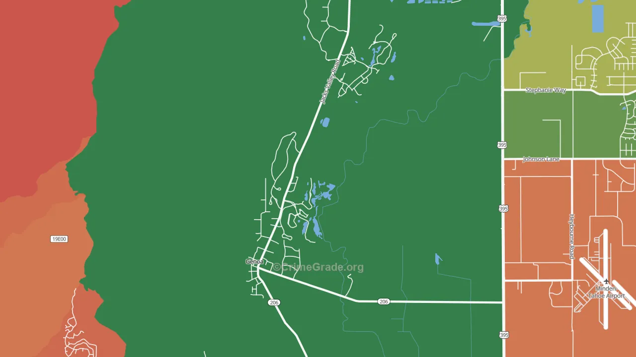 Genoa, NV Map of Murder Rates