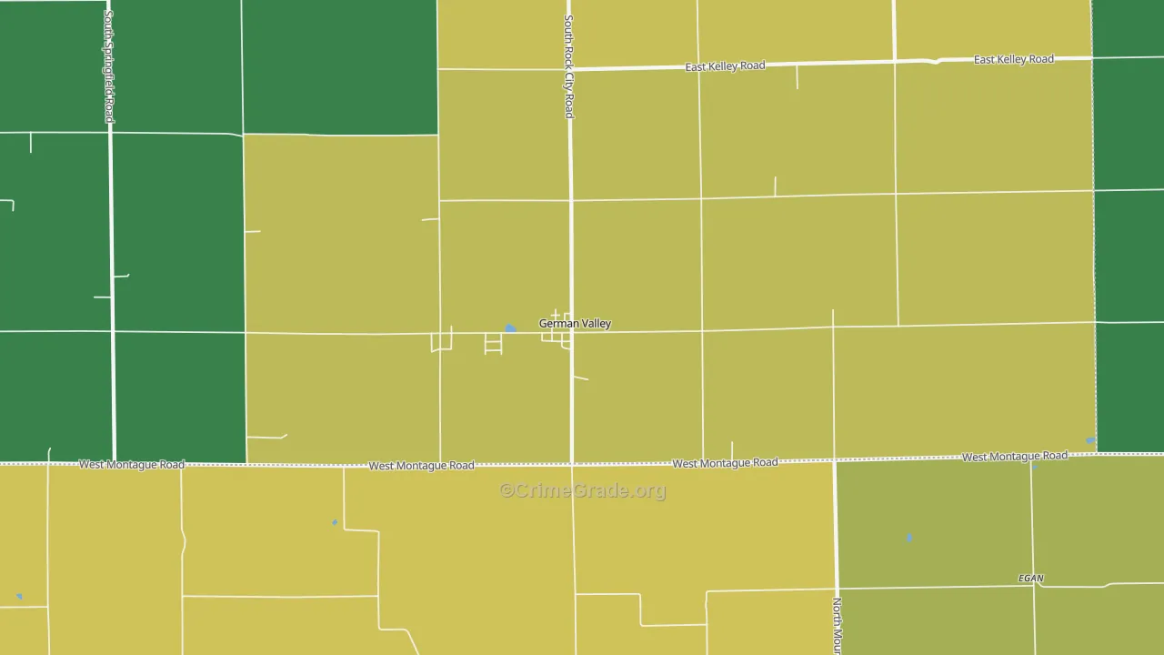 German Valley, IL Map of Murder Rates