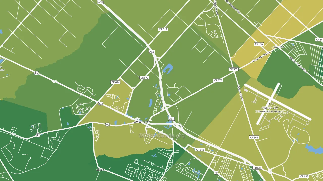 Germania Gardens, NJ Map of Murder Rates