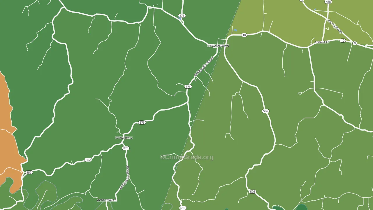 Germantown, KY Map of Murder Rates