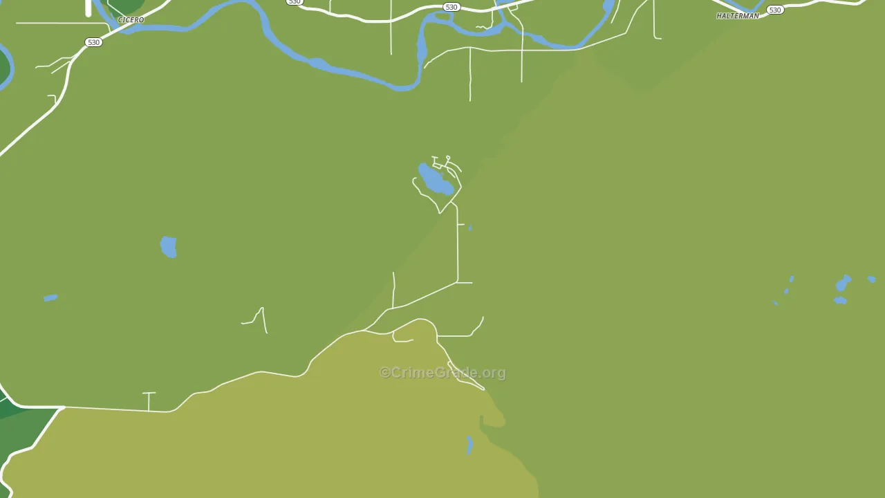 Getchell, WA Map of Murder Rates