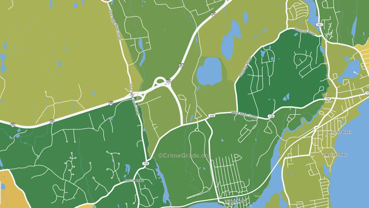 Giants Neck, CT Map of Murder Rates