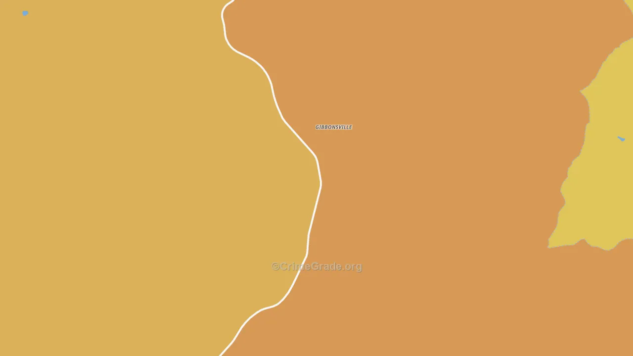 Gibbonsville, ID Map of Murder Rates
