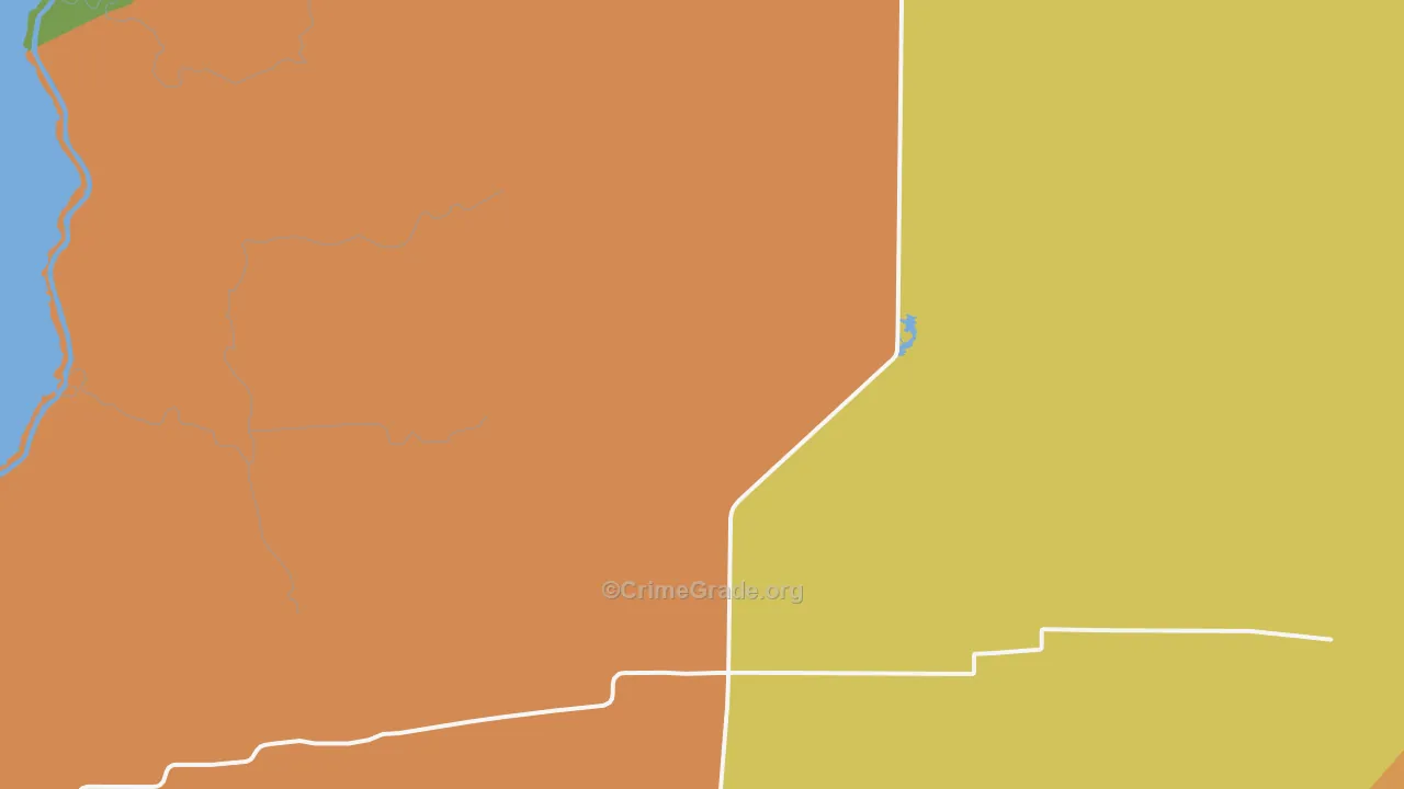 Gibbstown, LA Map of Murder Rates