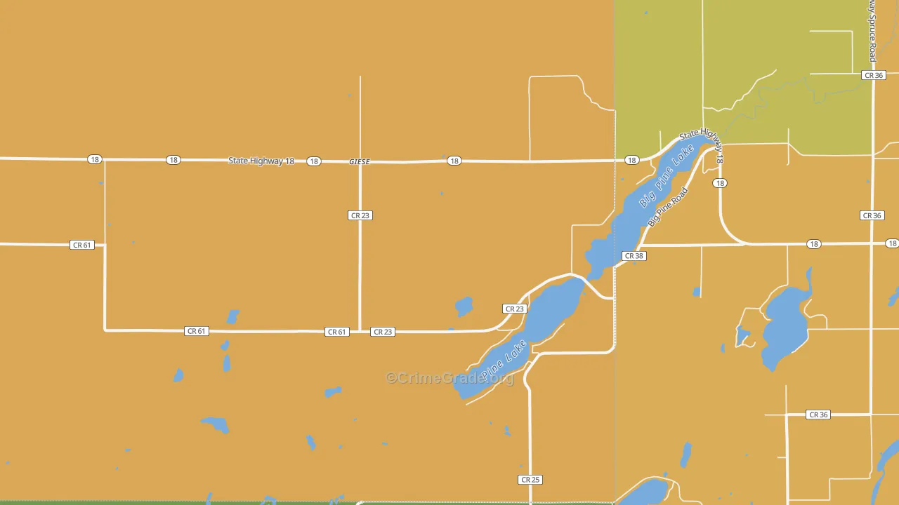 Giese, MN Map of Murder Rates