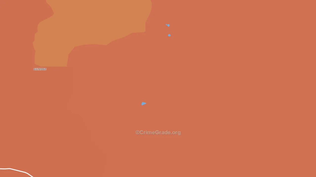 Giltedge, MT Map of Murder Rates