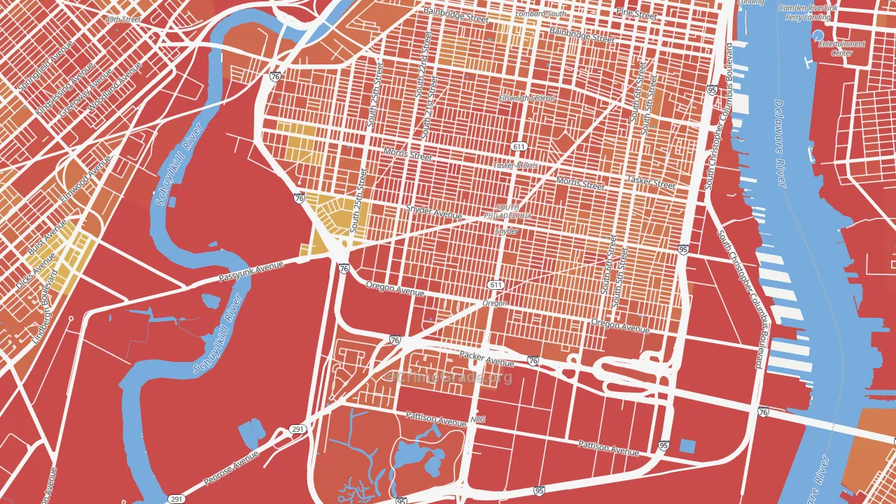 Girard Estates, Philadelphia, PA Map of Murder Rates