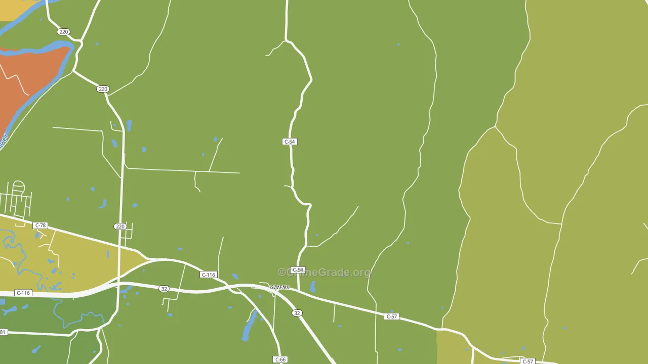 Givens, OH Map of Murder Rates