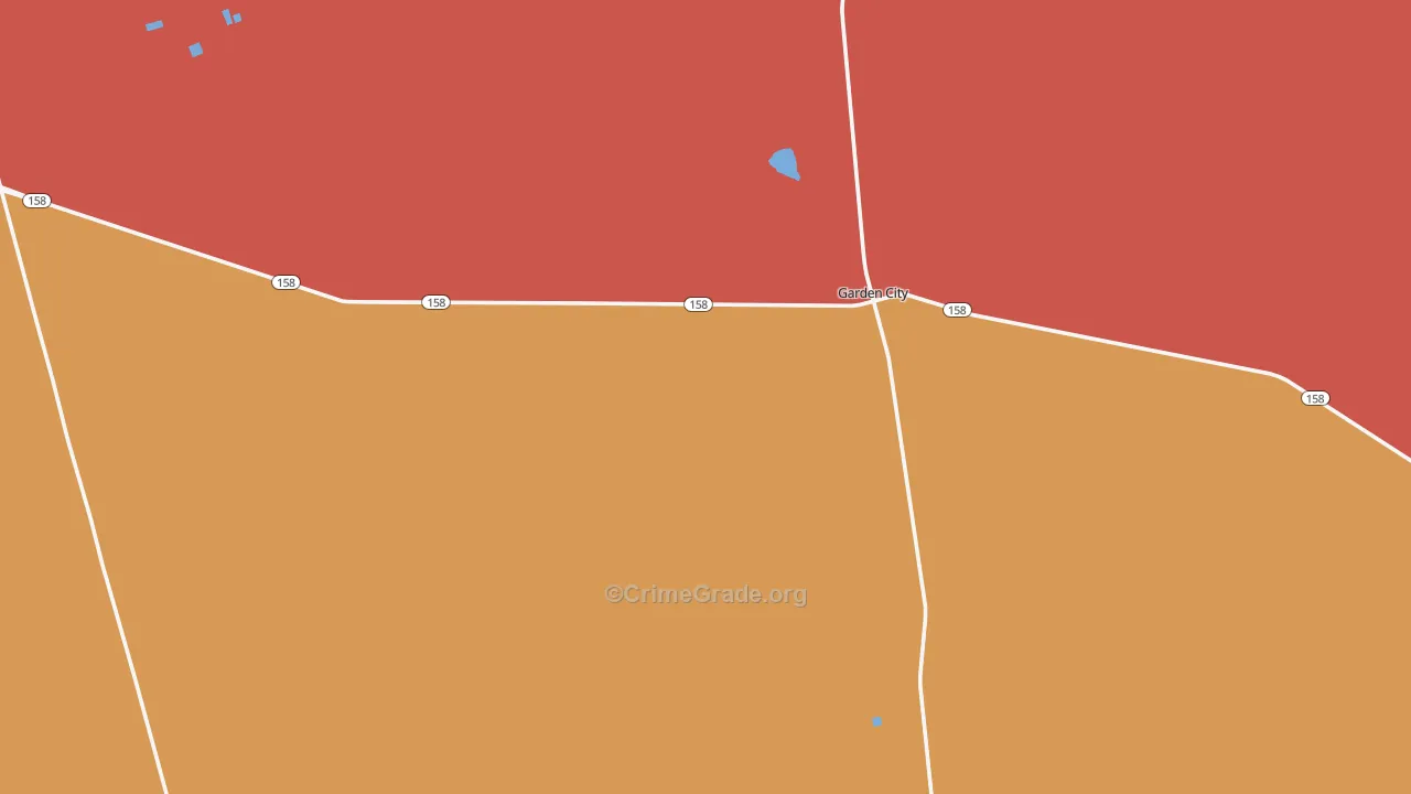 Glasscock County, TX Map of Murder Rates