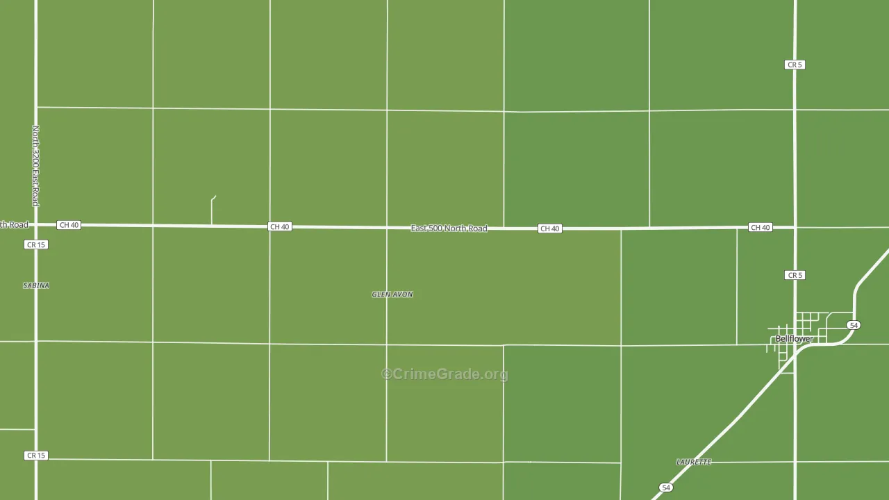 Glen Avon, IL Map of Murder Rates