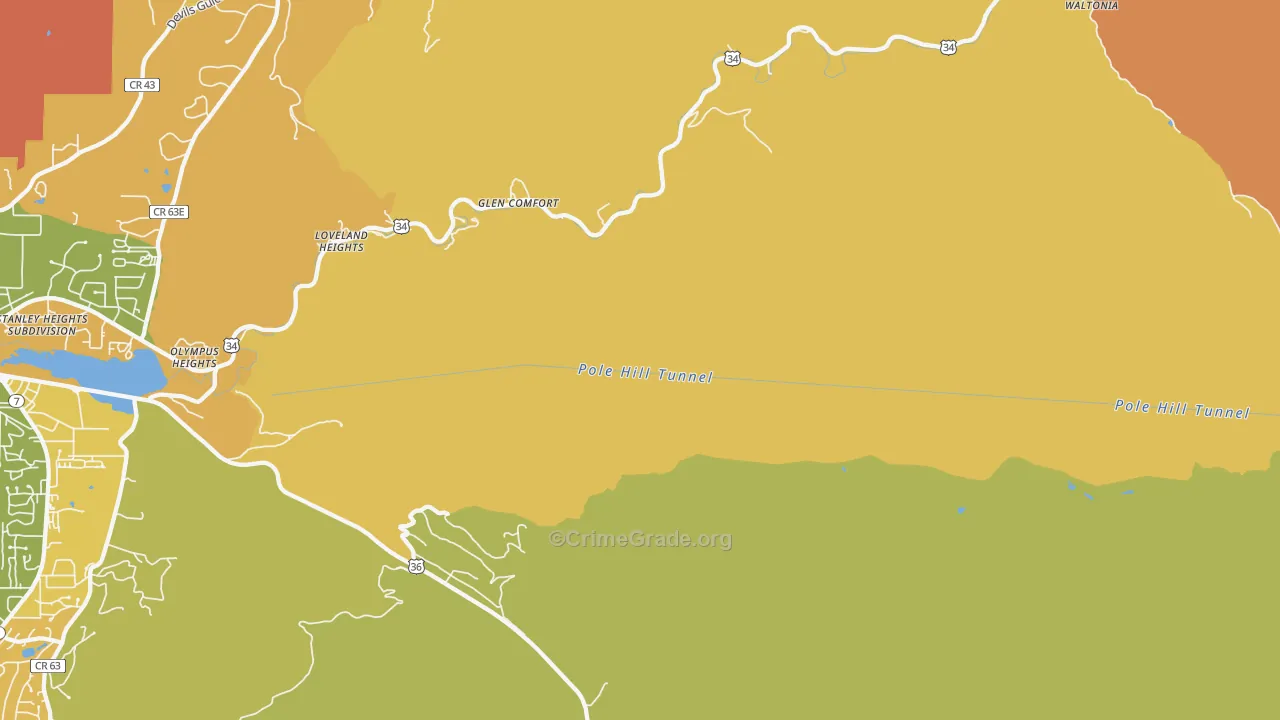 Glen Comfort, CO Map of Murder Rates
