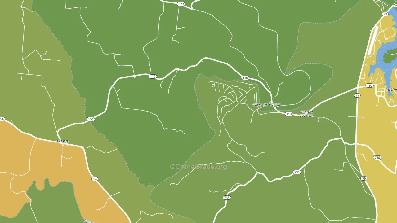 Glen Dean, KY Map of Murder Rates