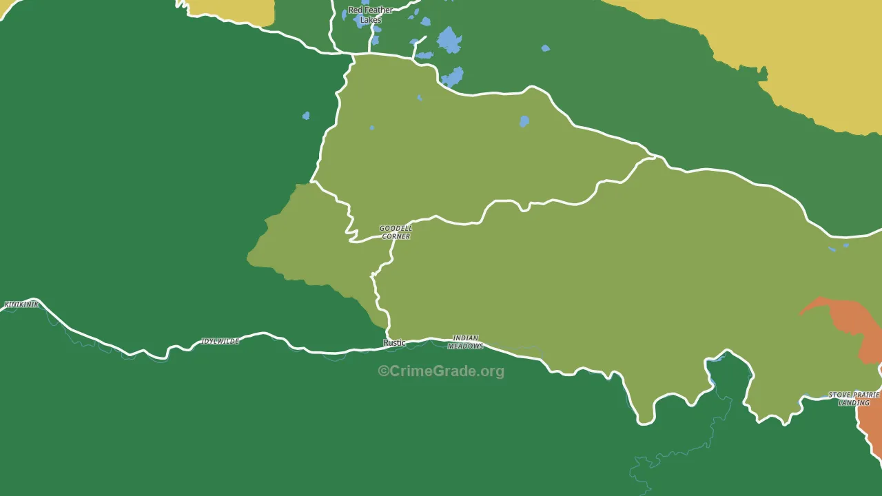 Glen Echo, CO Map of Murder Rates