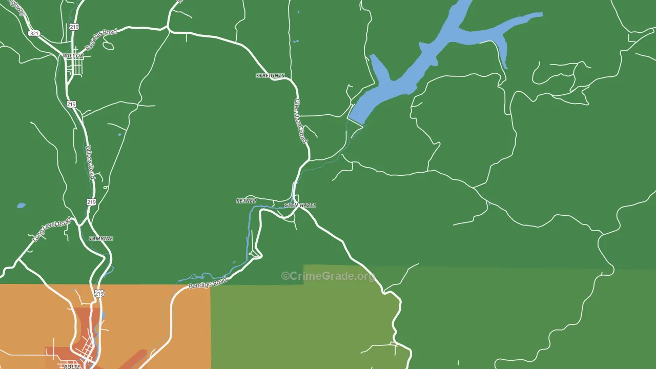 Glen Hazel, PA Map of Murder Rates