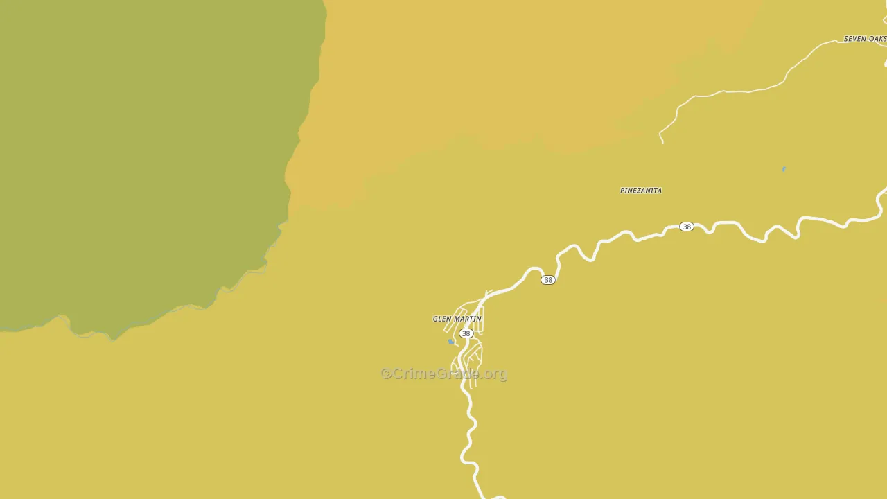 Glen Martin, CA Map of Murder Rates
