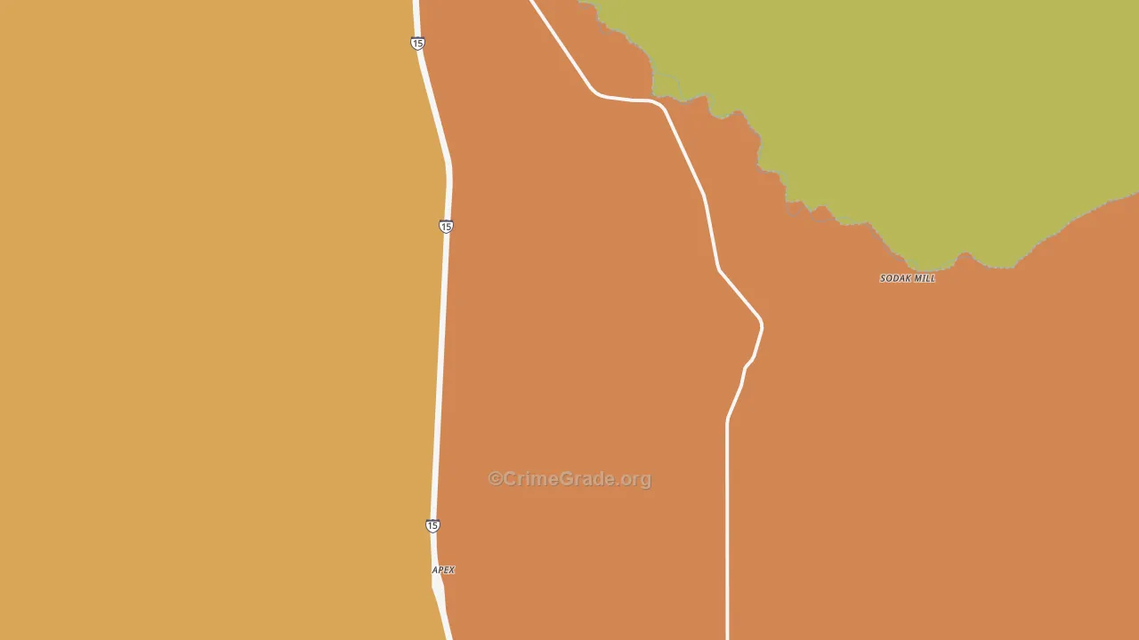 Glen, MT Map of Murder Rates