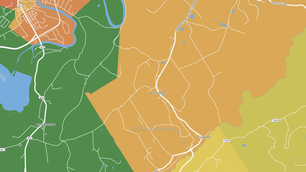 Glen Richey, PA Map of Murder Rates