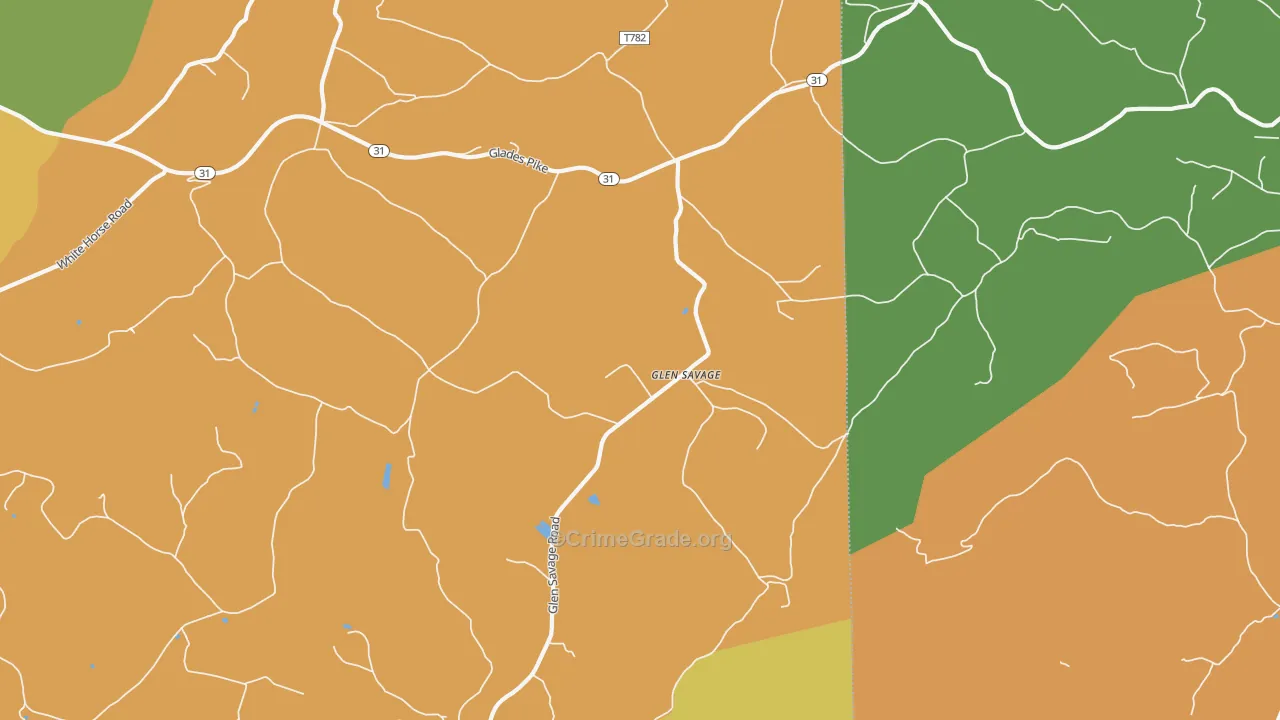 Glen Savage, PA Map of Murder Rates