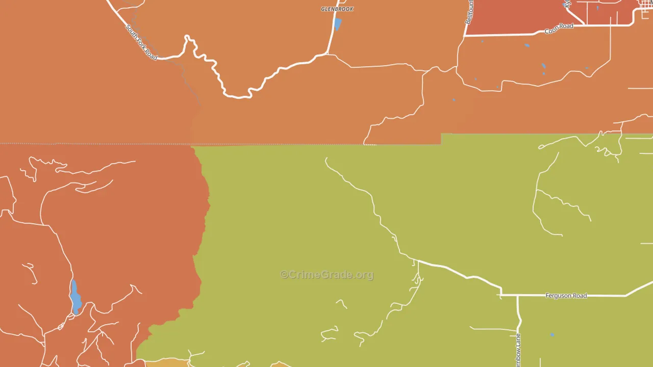Glenbrook, OR Map of Murder Rates