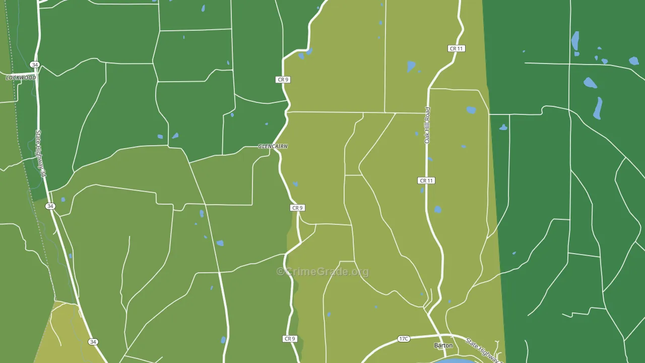 Glencairn, NY Map of Murder Rates