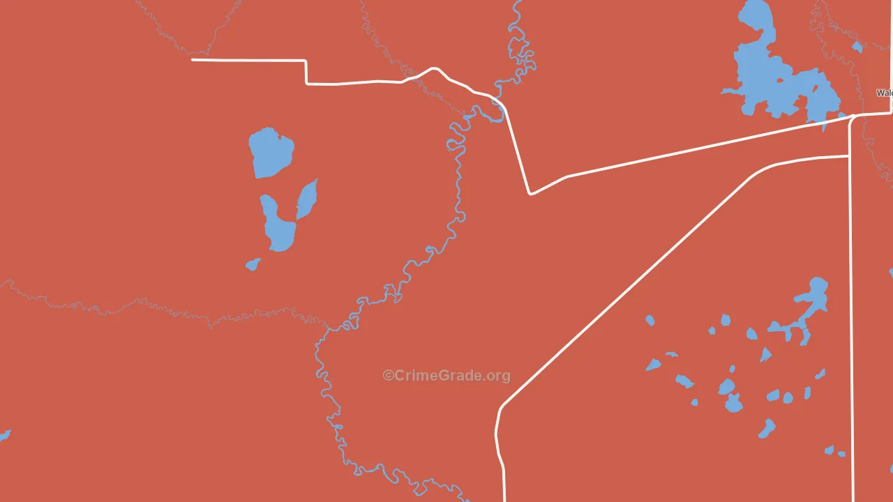 Glendevey, CO Map of Murder Rates