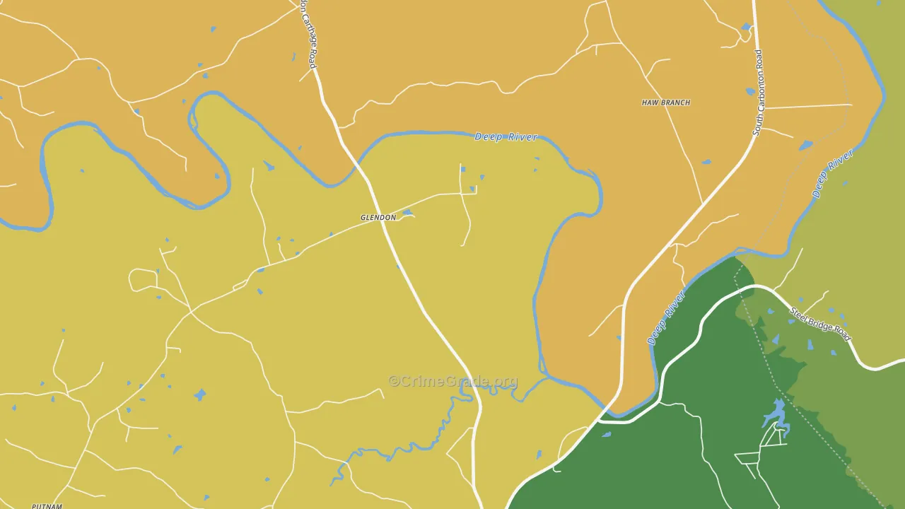 Glendon, NC Map of Murder Rates