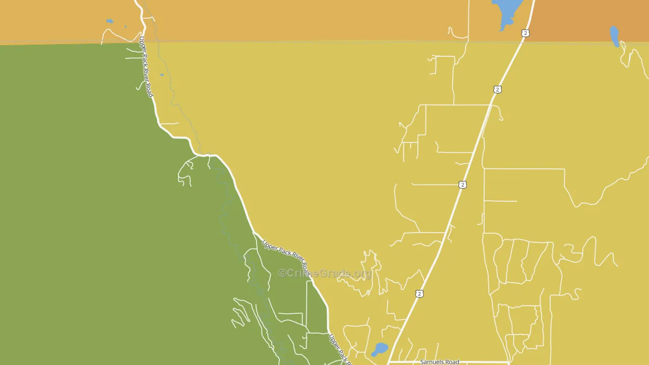 Glengary, ID Map of Murder Rates