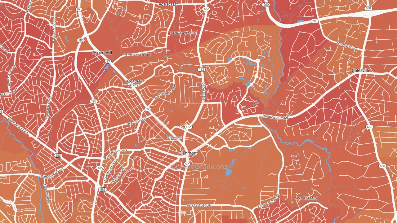 Glenmont, MD Map of Murder Rates