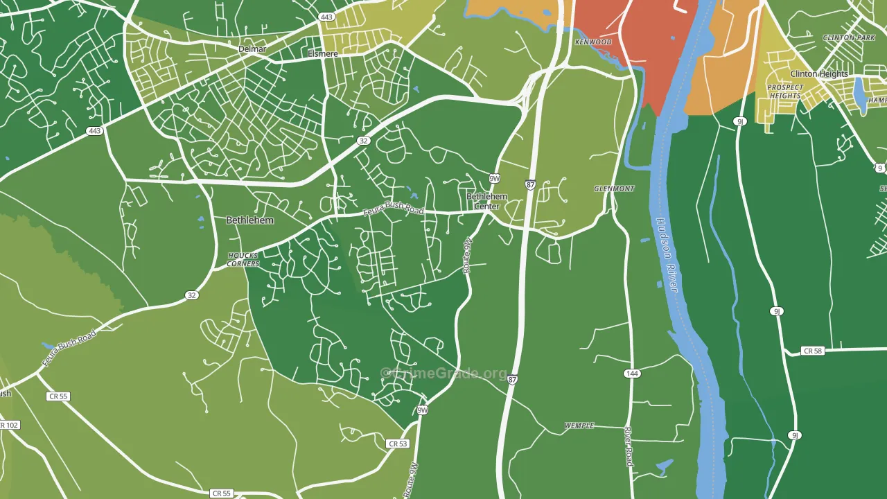 Glenmont, NY Map of Murder Rates