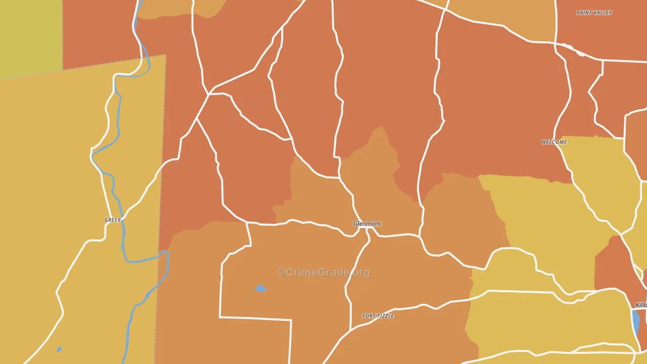 Glenmont, OH Map of Murder Rates