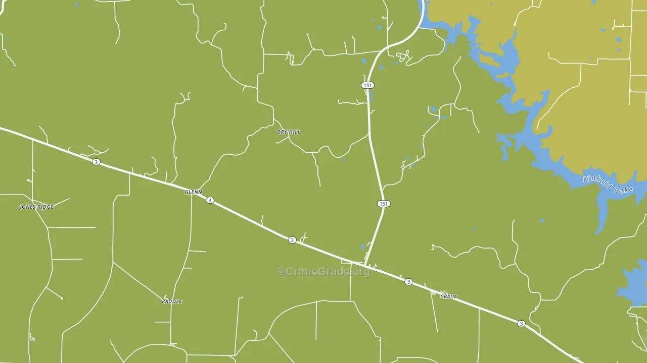 Glenn, IL Map of Murder Rates