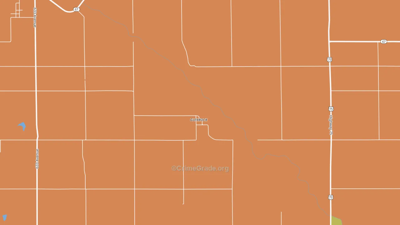 Glenrock, NE Map of Murder Rates