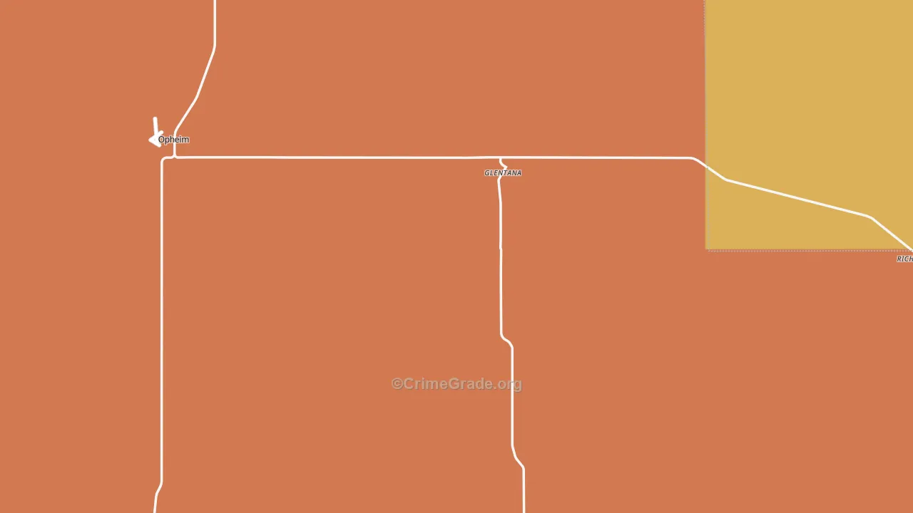 Glentana, MT Map of Murder Rates