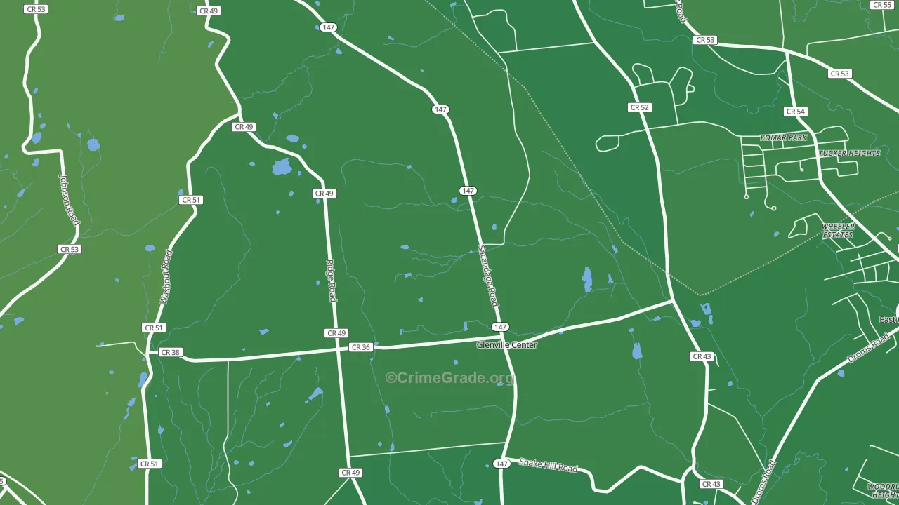 Glenville, NY Map of Murder Rates