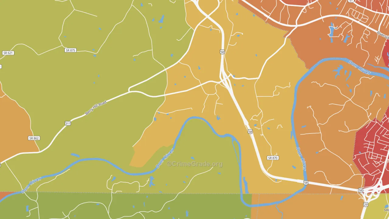 Glenwood, VA Map of Murder Rates