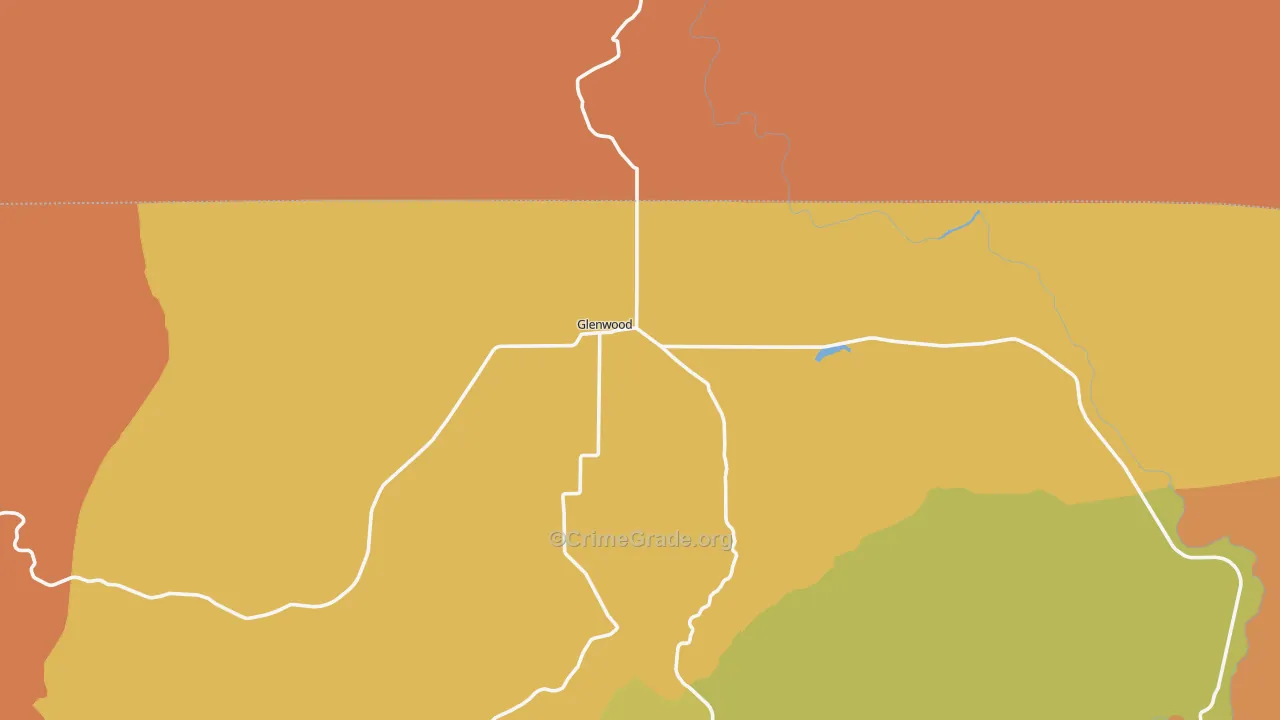 Glenwood, WA Map of Murder Rates