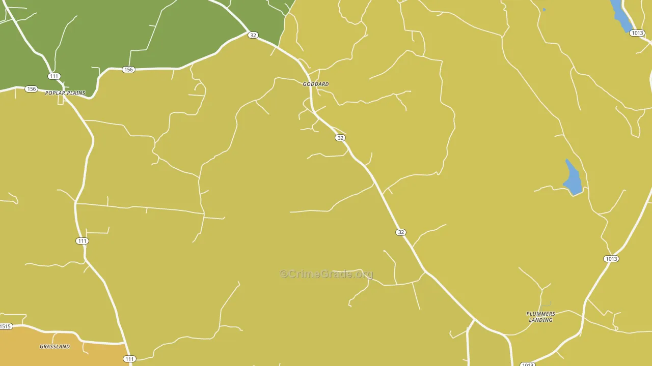 Goddard, KY Map of Murder Rates