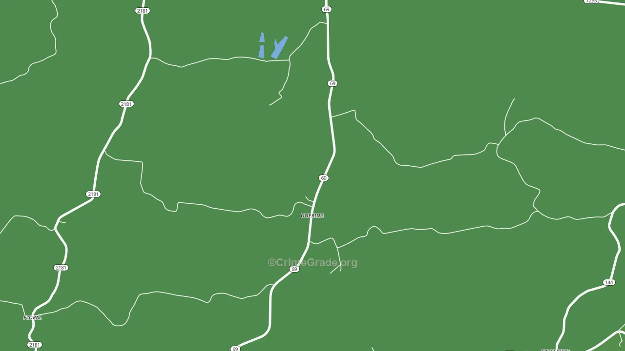 Goering, KY Map of Murder Rates