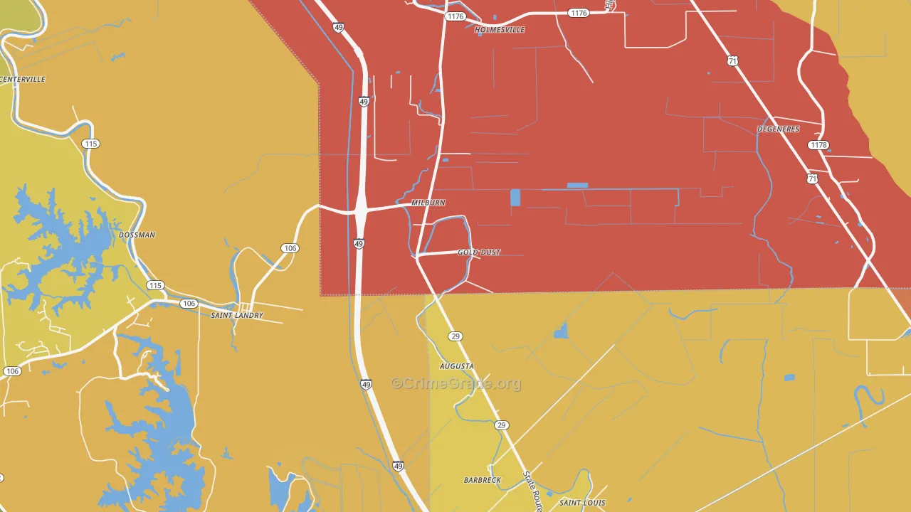 Gold Dust, LA Map of Murder Rates