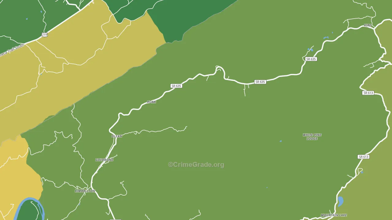 Goldbond, VA Map of Murder Rates